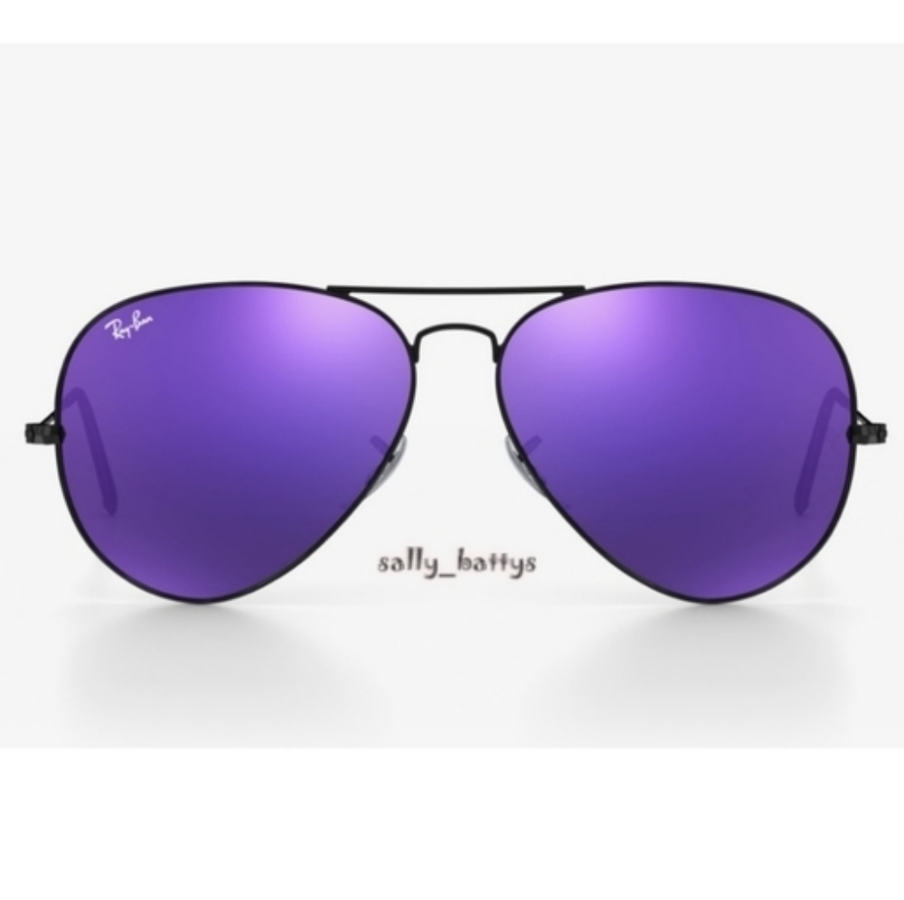 RayBan (Store Display) Aviator Reflective Purple Lenses RB3025 Mirror
